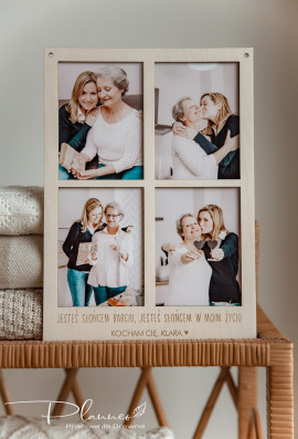 Ramka na 4 zdjęcia Babcia Dziadek