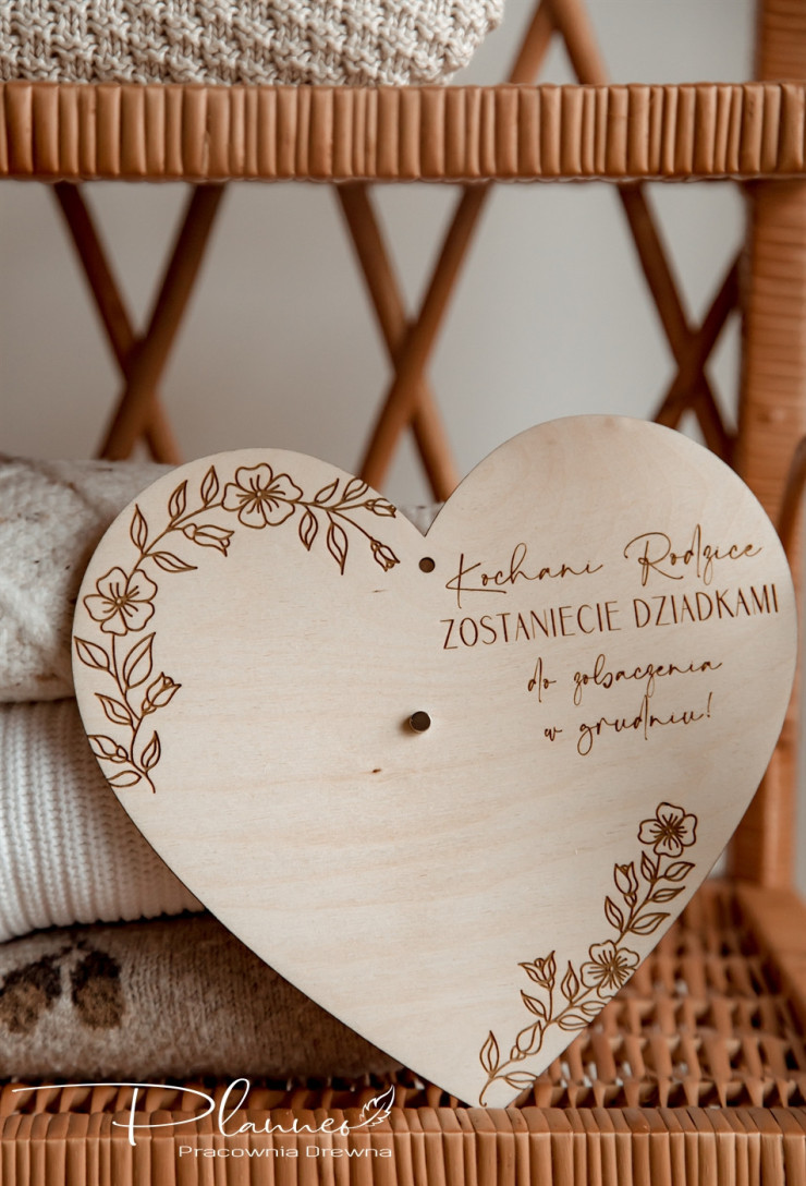 Serca na zdjęcie USG grawer