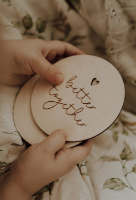 Tabliczki do zdjęć z serduszkiem