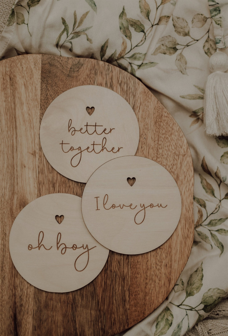 Tabliczki do zdjęć z serduszkiem