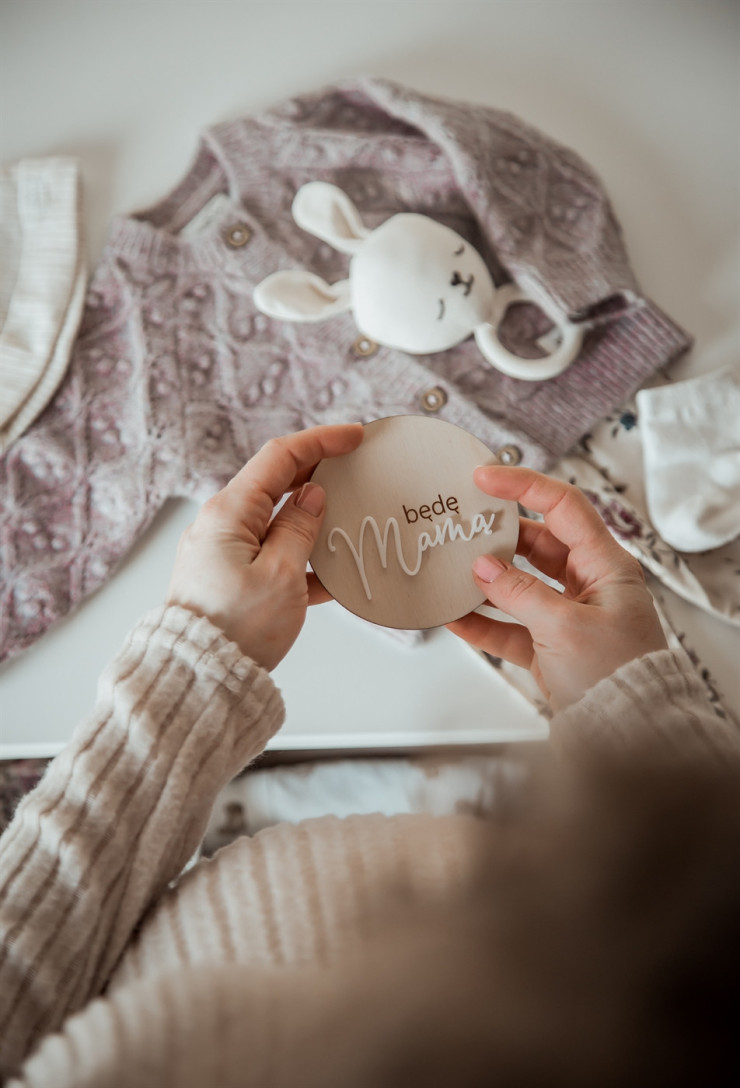 Tabliczka do zdjęć będę Mamą