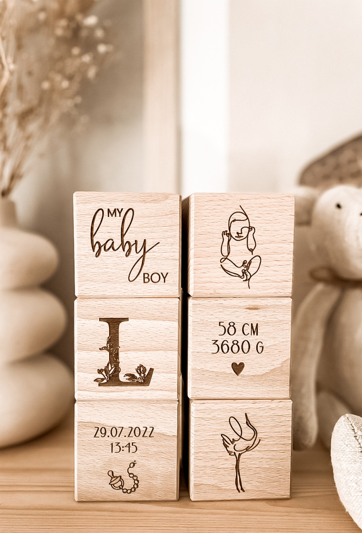 Kostki metryczka bocian