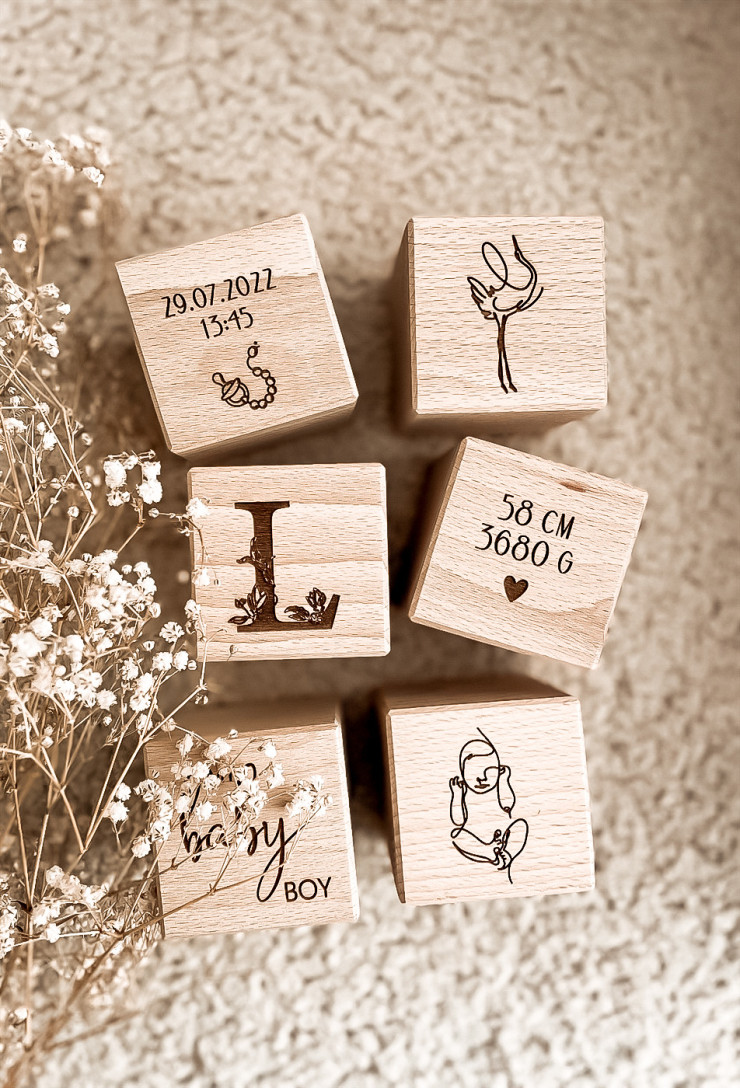 Kostki metryczka bocian