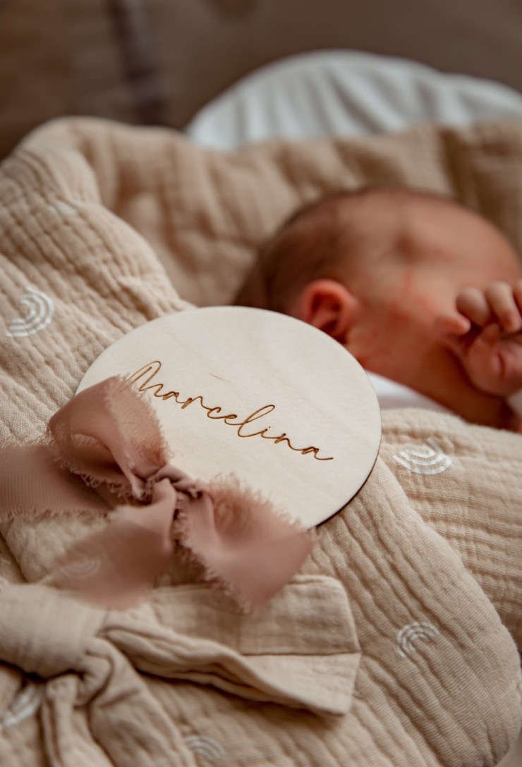 Tabliczka ze wstążką szyfonową