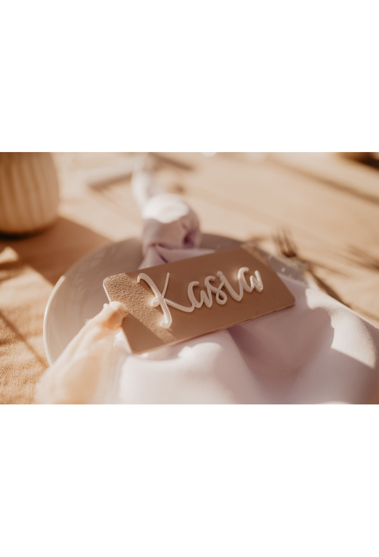 Winietka napis z melcznej plexi