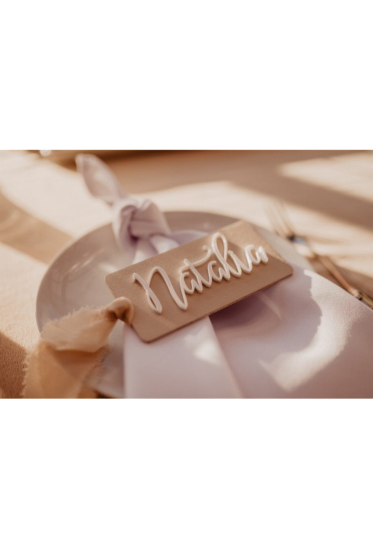 Winietka napis z melcznej plexi