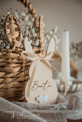 Zawieszka na koszyk Zając z ogonkiem