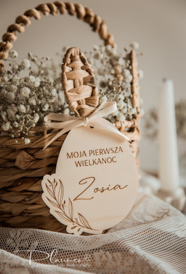 Moja Pierwsza Wielkanoc jajko z gałązką