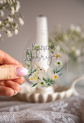 Zawieszka na koszyk jajko wieniec