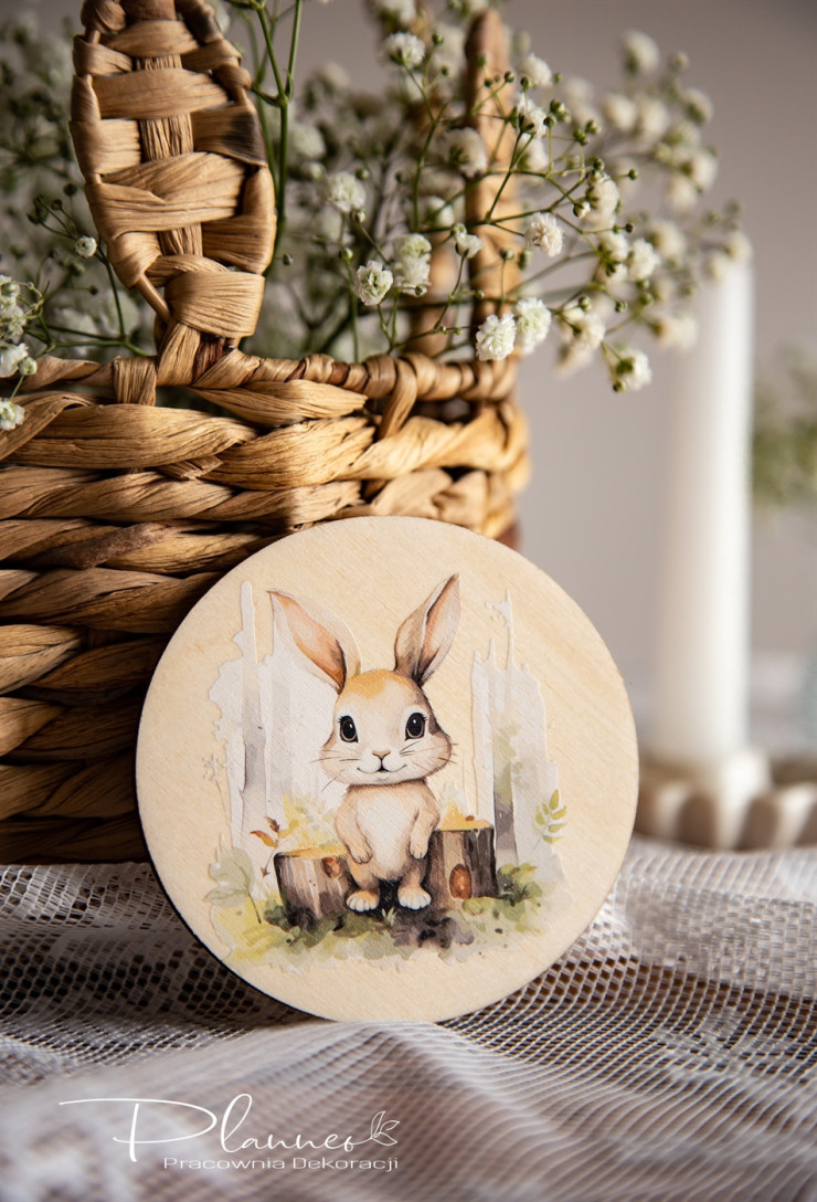 Podkładki pod kubek zajączki akwarele