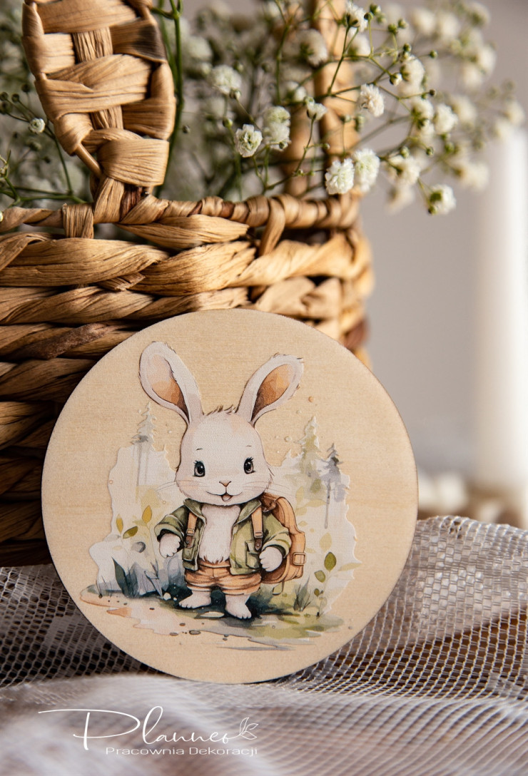 Podkładki pod kubek zajączki akwarele