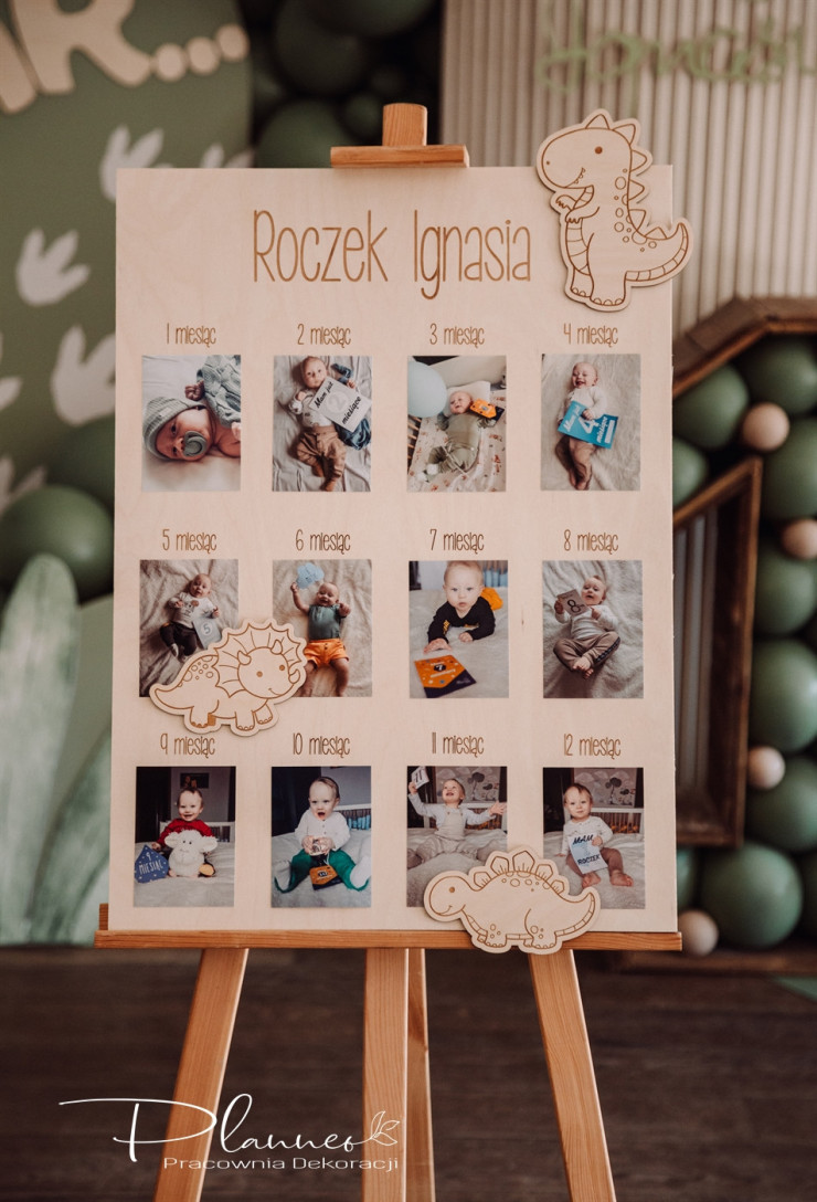 Tablica Roczkowa Dinozaury