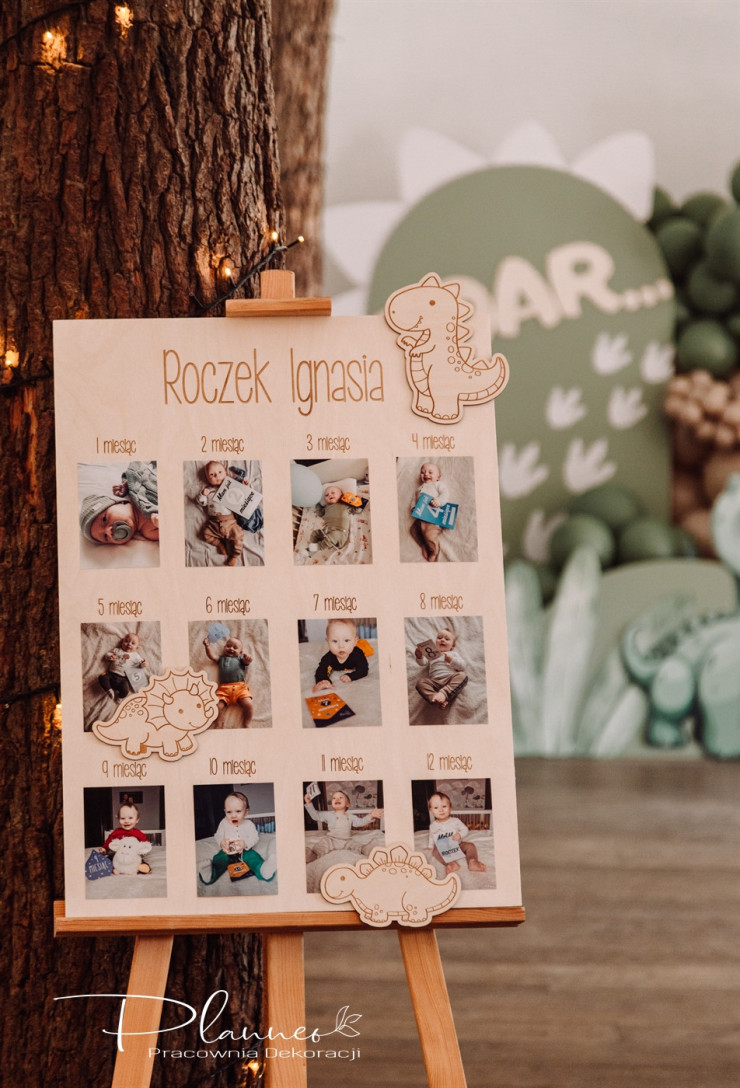 Tablica Roczkowa Dinozaury