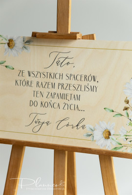 Tablica Tato ze wszystkich spacerów wzór Stokrotki