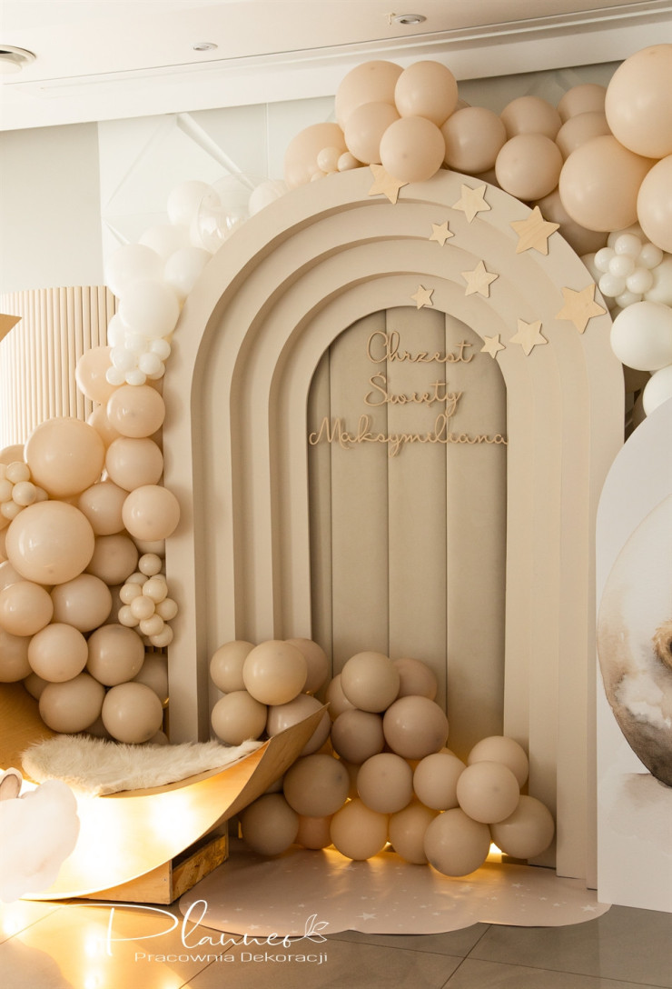 Napis Chrzest Święty z imieniem na ściankę