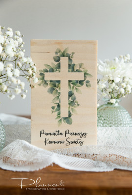 Pamiątka Pierwszej Komunii Świętej eukaliptus