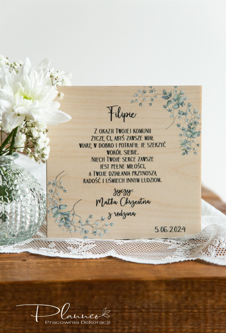 Telegram Pierwsza Komunia Święta chłopiec