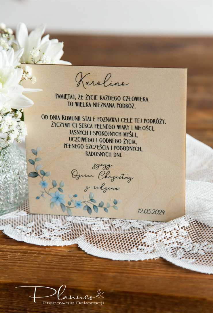 Telegram Pierwsza Komunia Święta dziewczynka