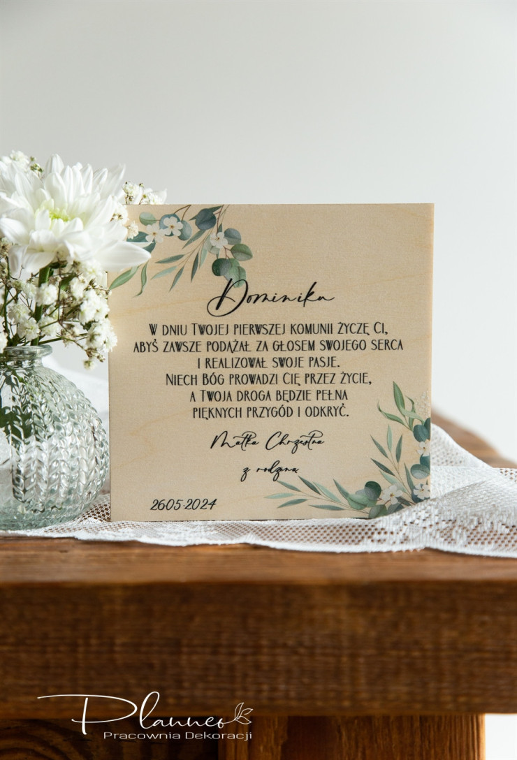 Telegram Pierwsza Komunia Święta gołąb