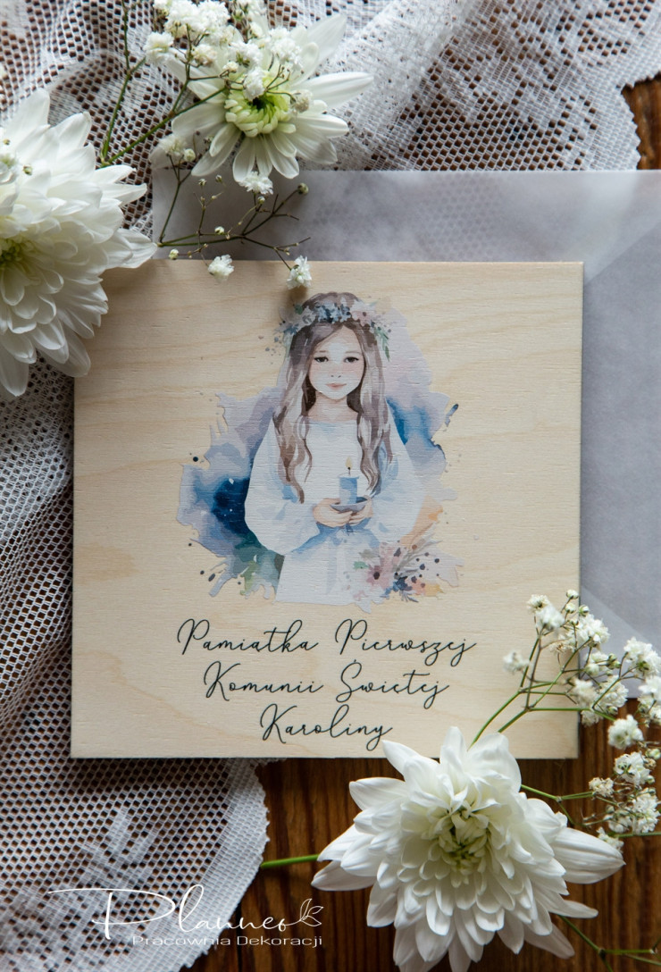 Telegram Pierwsza Komunia Święta dziewczynka