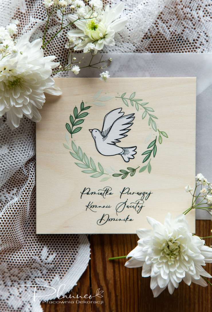 Telegram Pierwsza Komunia Święta gołąb