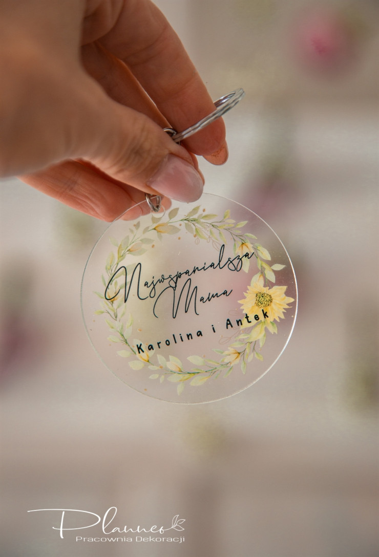 Breloczki wianki kwiatowe