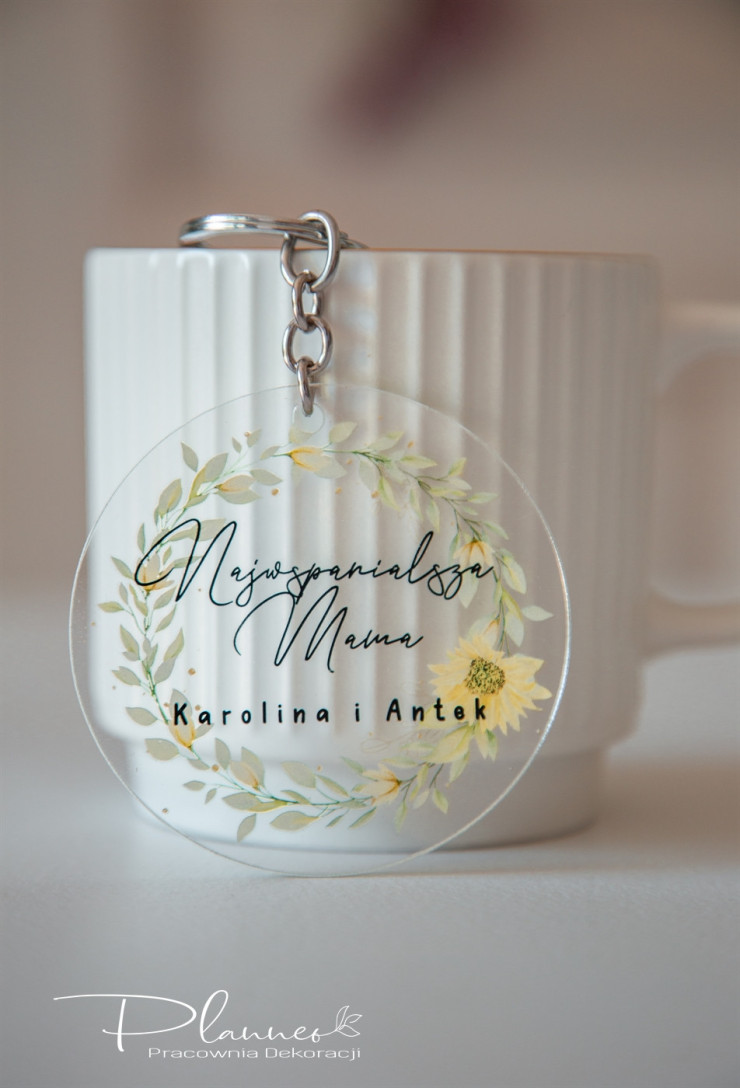 Breloczki wianki kwiatowe