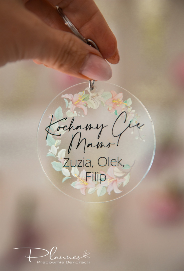 Breloczki wianki kwiatowe