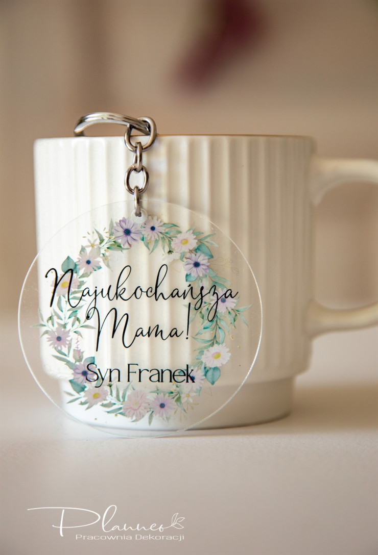 Breloczki wianki kwiatowe