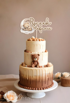 Topper na Roczek z motywem Misi