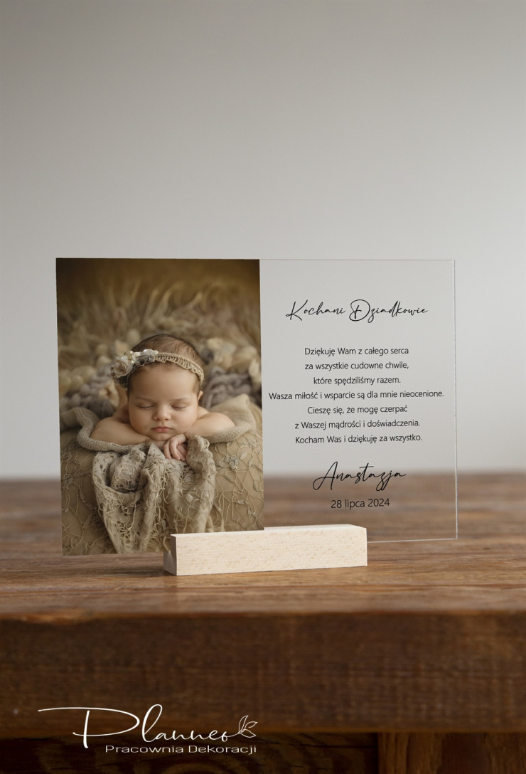 Podziękowania dla Dziadków minimalistyczne