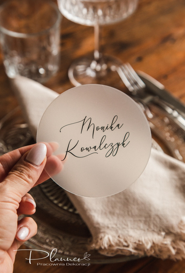 Winietka okrągła z imieniem