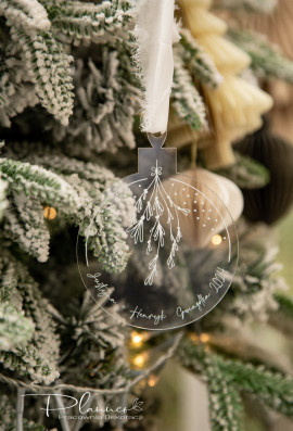 Bombka plexi z jemiołą