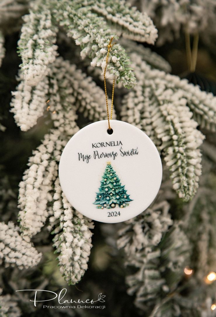 Bombka ceramiczna Moje pierwsze święta