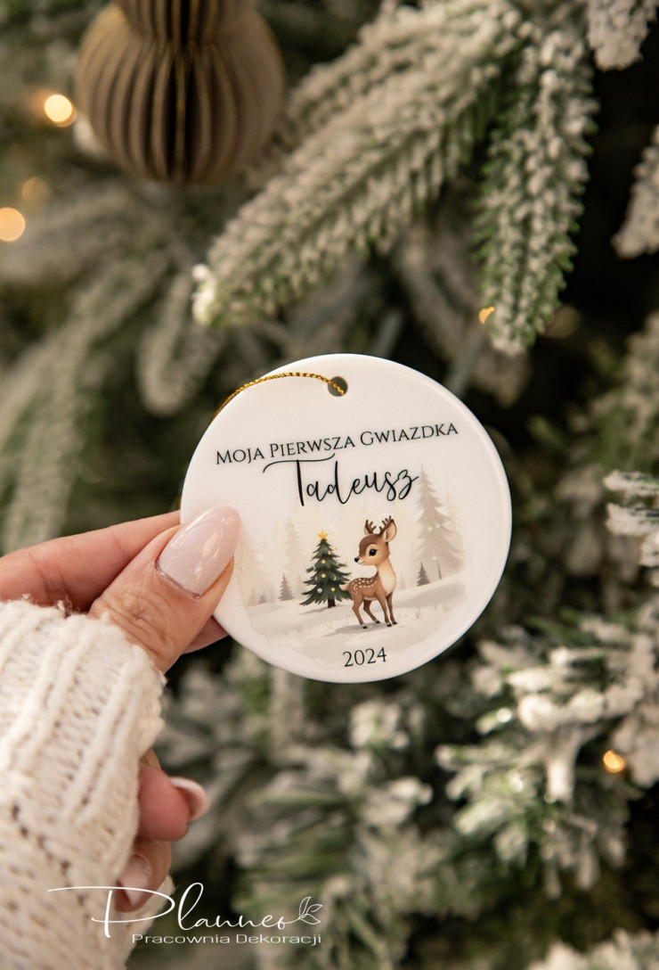 Bombka ceramiczna Moja pierwsza gwiazdka