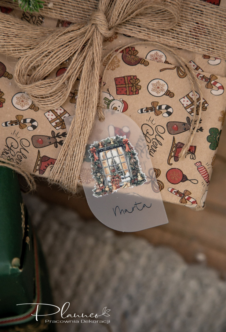 Zawieszki na prezenty z nadrukiem