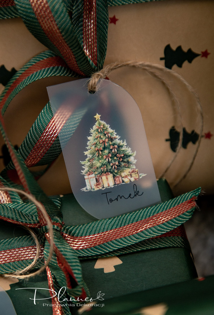 Zawieszki na prezenty z nadrukiem