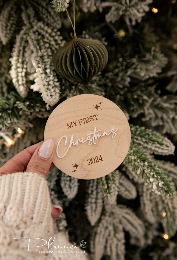 Tabliczka My first Christmas