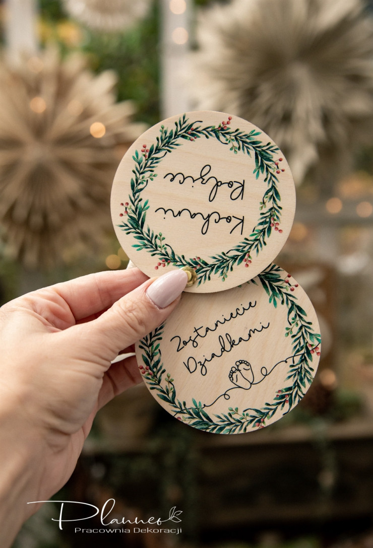 Bombka Kochani Rodzice z nadrukiem