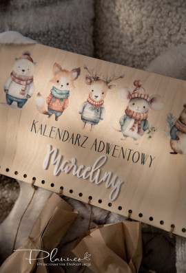 Kalendarz świąteczne zwierzątka