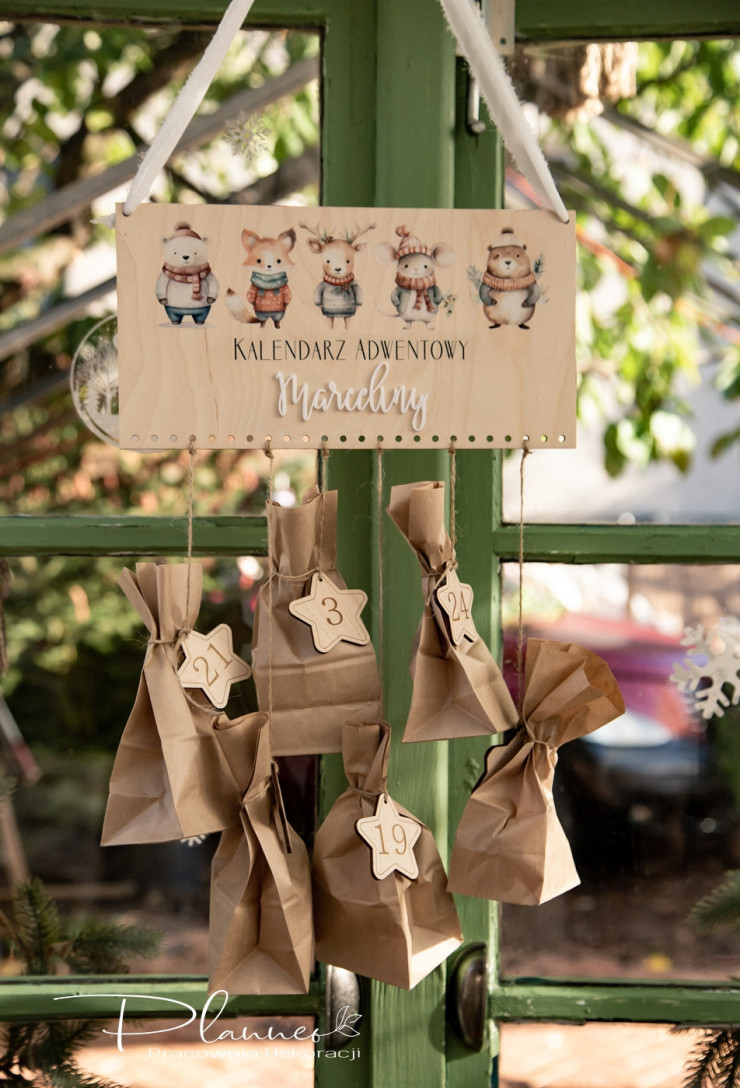 Kalendarz świąteczne zwierzątka