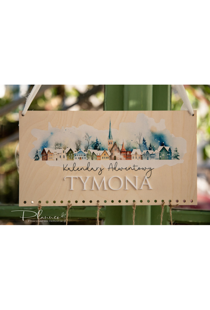 Kalendarz adwentowy domki