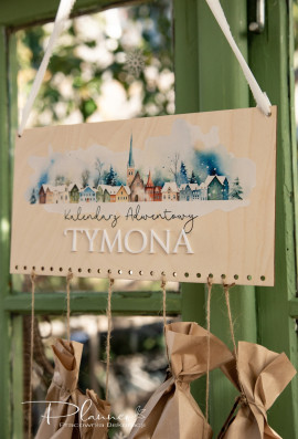 Kalendarz adwentowy domki