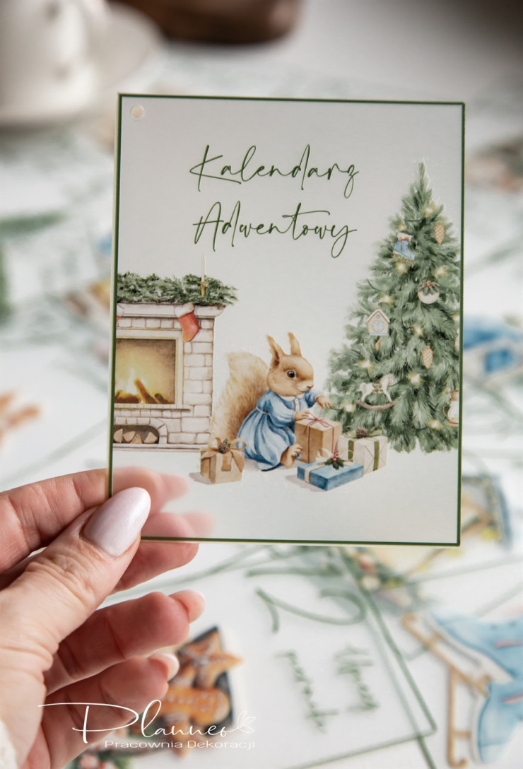 Karty Kalendarz Adwentowy z nadrukiem
