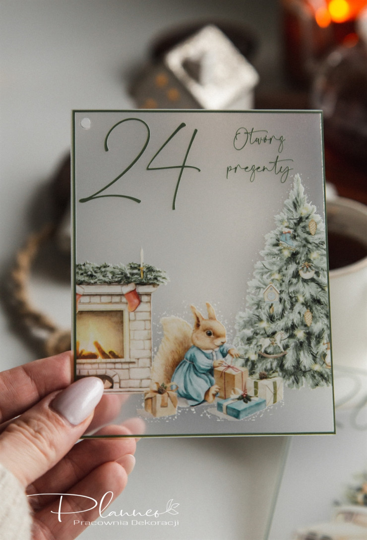 Karty Kalendarz Adwentowy z nadrukiem