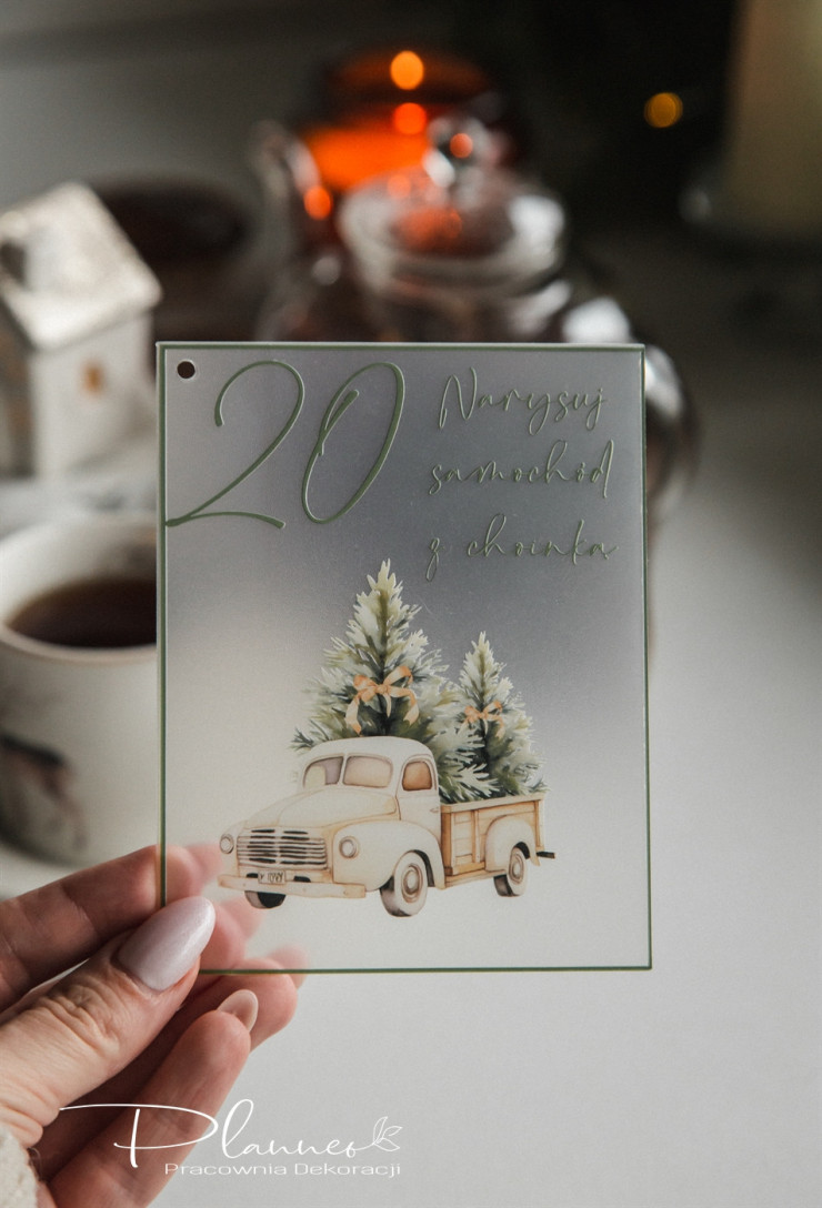 Karty Kalendarz Adwentowy z nadrukiem