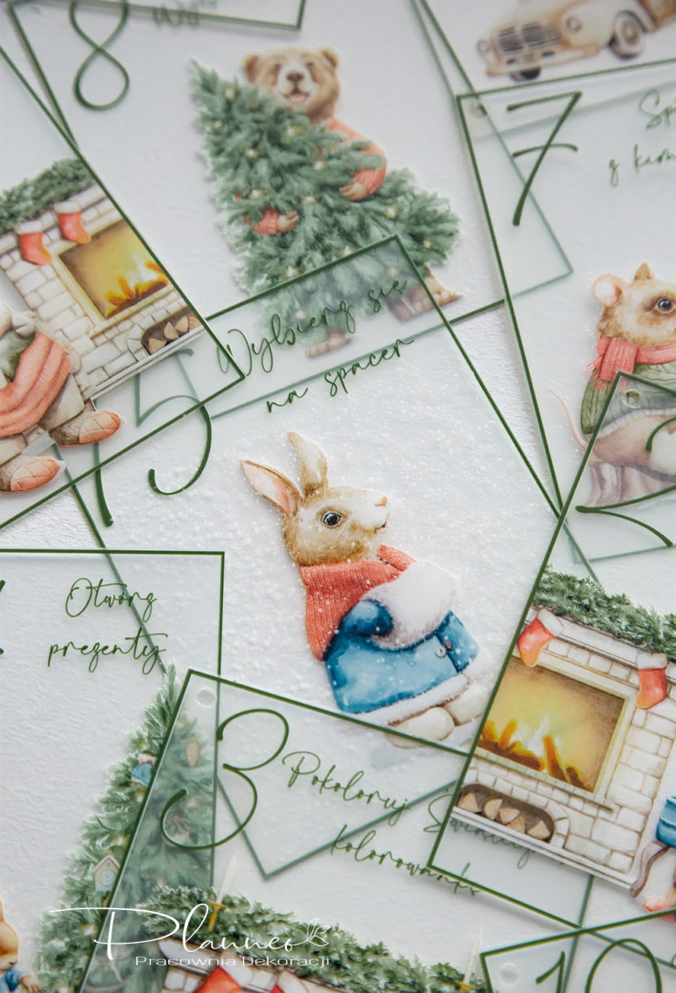 Karty Kalendarz Adwentowy z nadrukiem