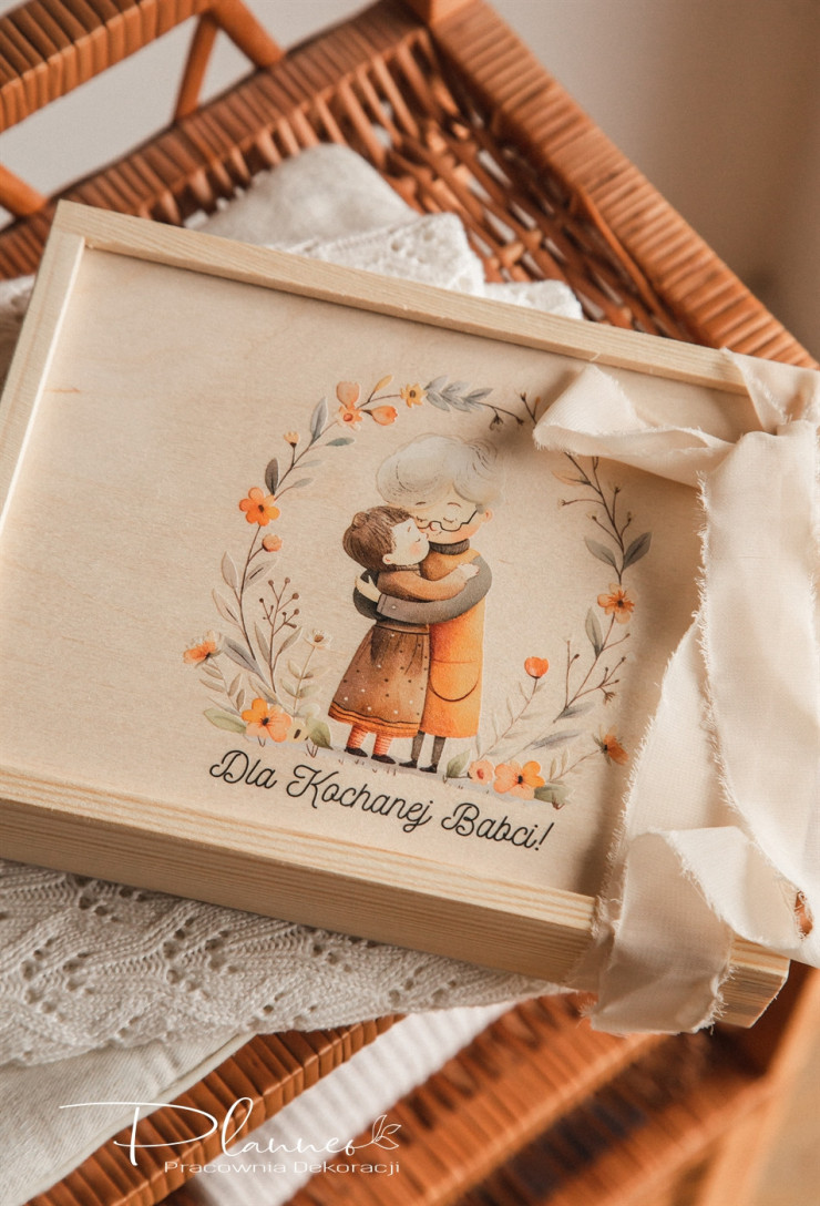 Pudełko wspomnień dla Dziadków z nadrukiem