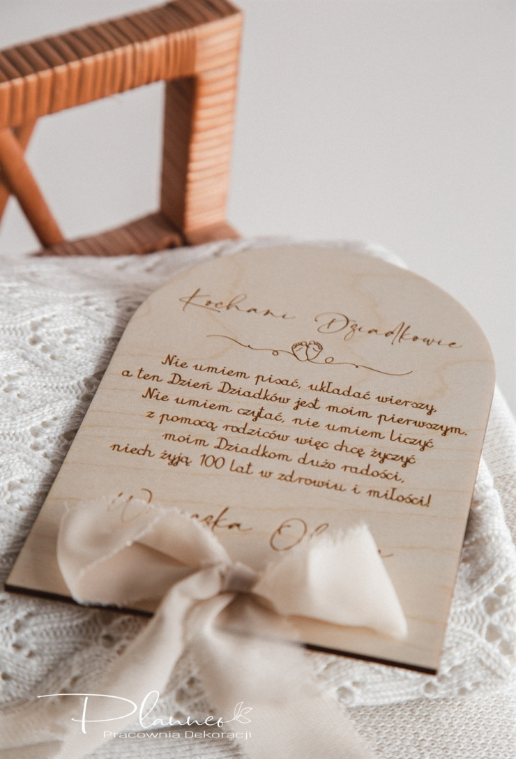 Tabliczka dla Dziadków ze Stópkami