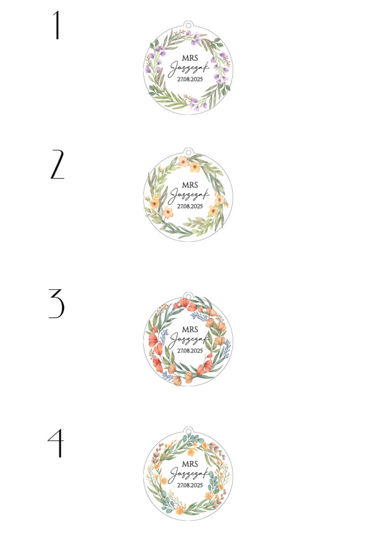 Wzory zawieszek z wiankami